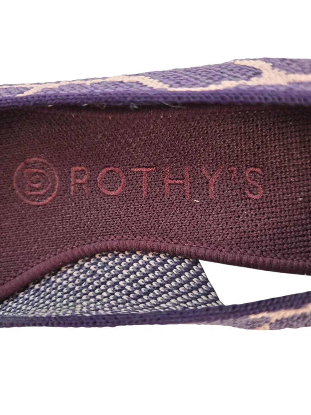 Rothy's The Point Violet Giraffe Pointed Toe Flats Size 6.5